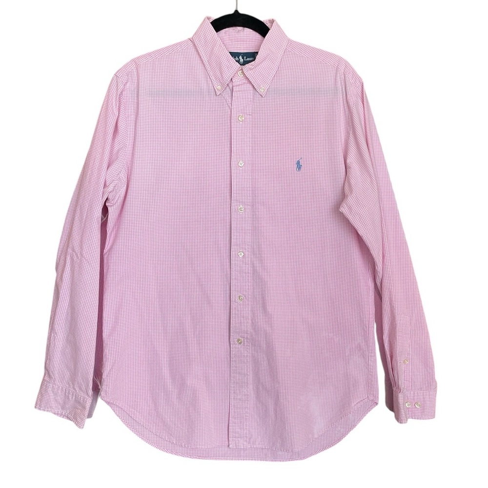 Ralph Lauren Men’s Gingham Button-Down Shirt Size Large